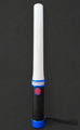 FLAIRR Director LED traffic control baton accessory featuring a blue tactical handle and a white wand profile.